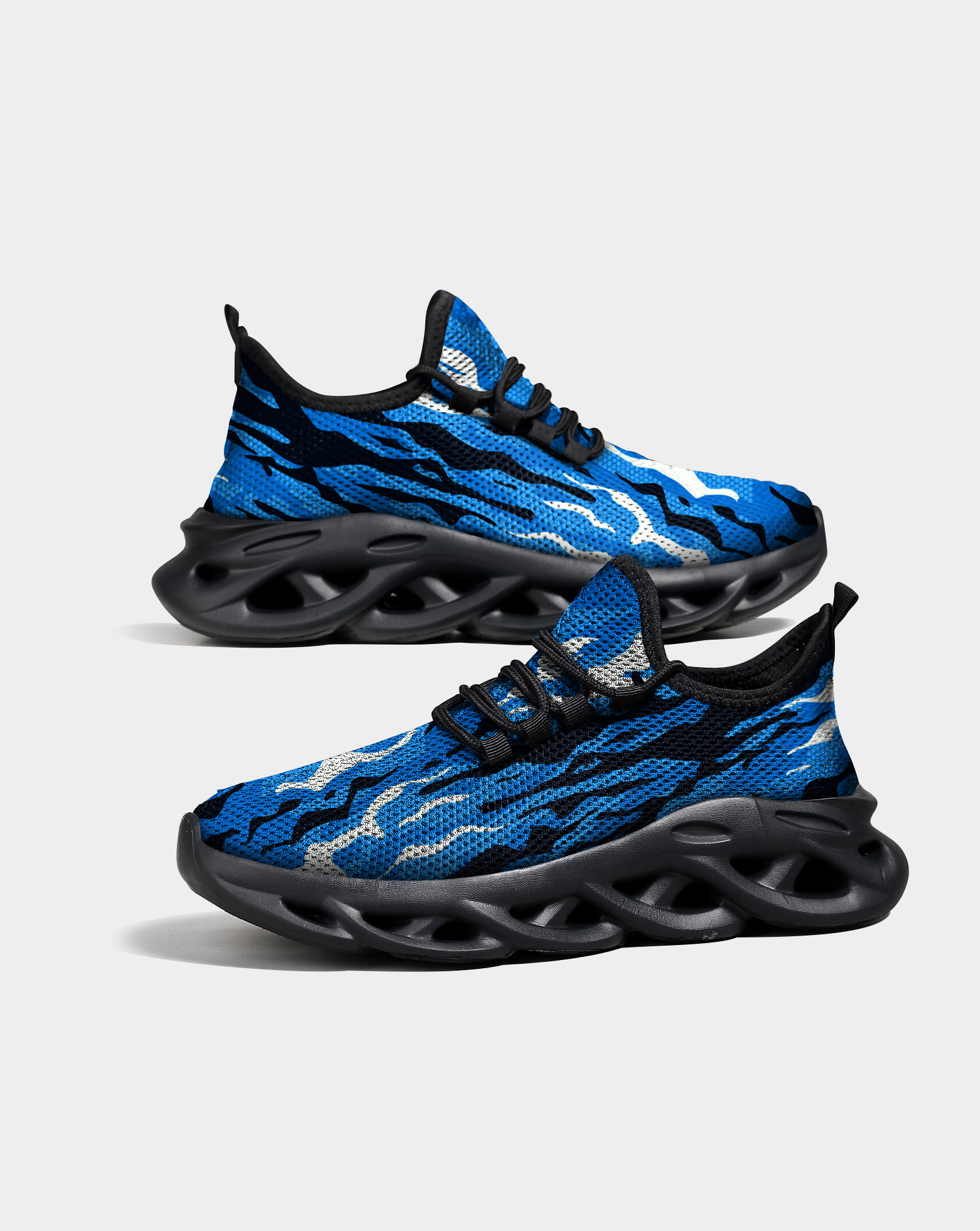 Abstract Wavy Max Soul Shoes With Black Soles (1)