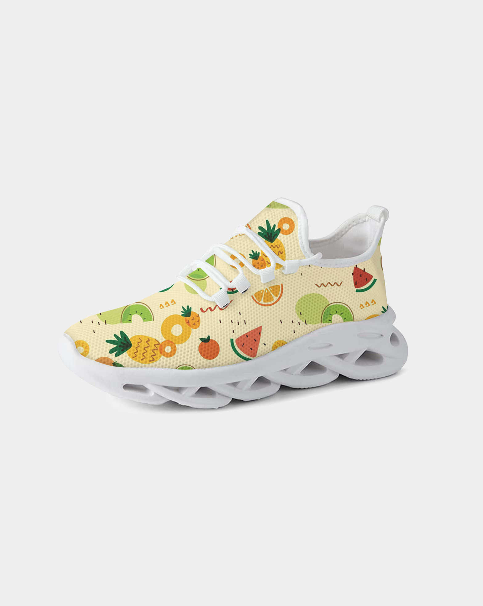 Hand Drawing Tropical Fruits Max Soul Shoes With White Soles (1)