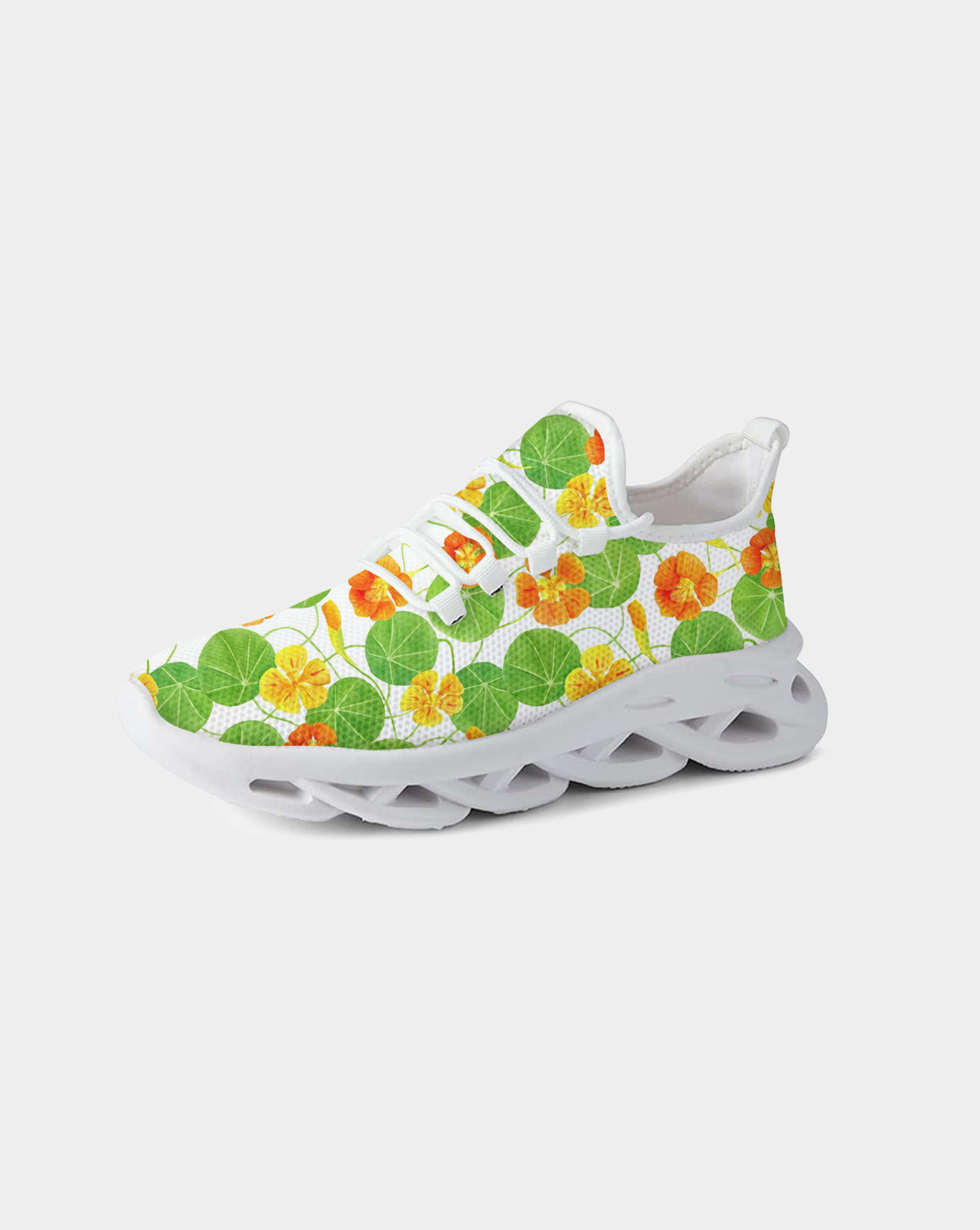 Red Orange Yellow Nasturtium Max Soul Shoes With White Soles (1)